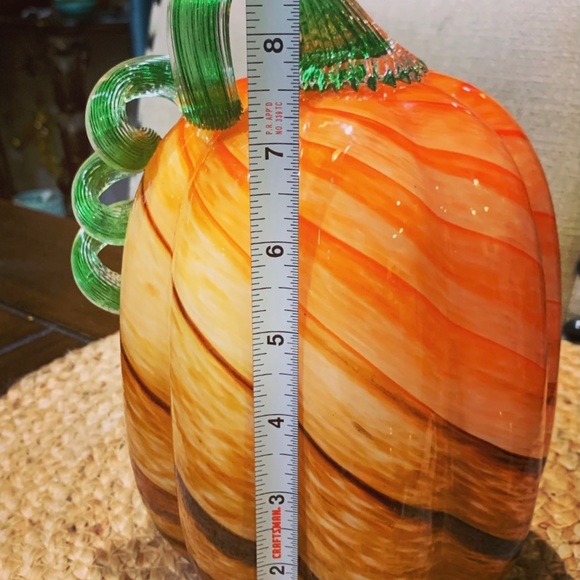 Hand Blown Glass Pumpkin - Picture 3 of 8